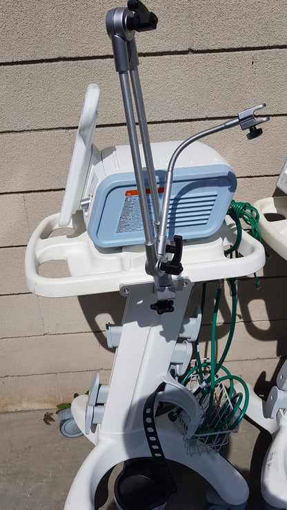 Lot of 3 Philips Respironics V60 Hospital BiPAP Ventilators With Rolling Stands