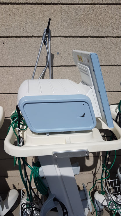 Lot of 3 Philips Respironics V60 Hospital BiPAP Ventilators With Rolling Stands
