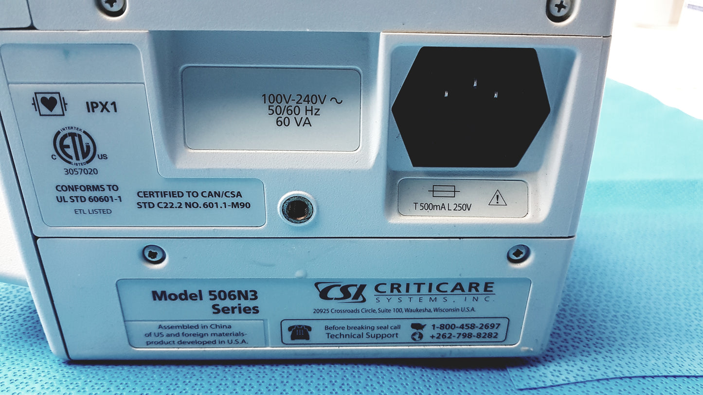 Lot of 6 CSI Criticare ComfortCuff 506NT3 Series Patient Monitors