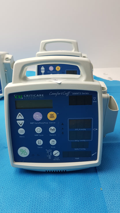 Lot of 6 CSI Criticare 506NT3 Series Patient Monitors