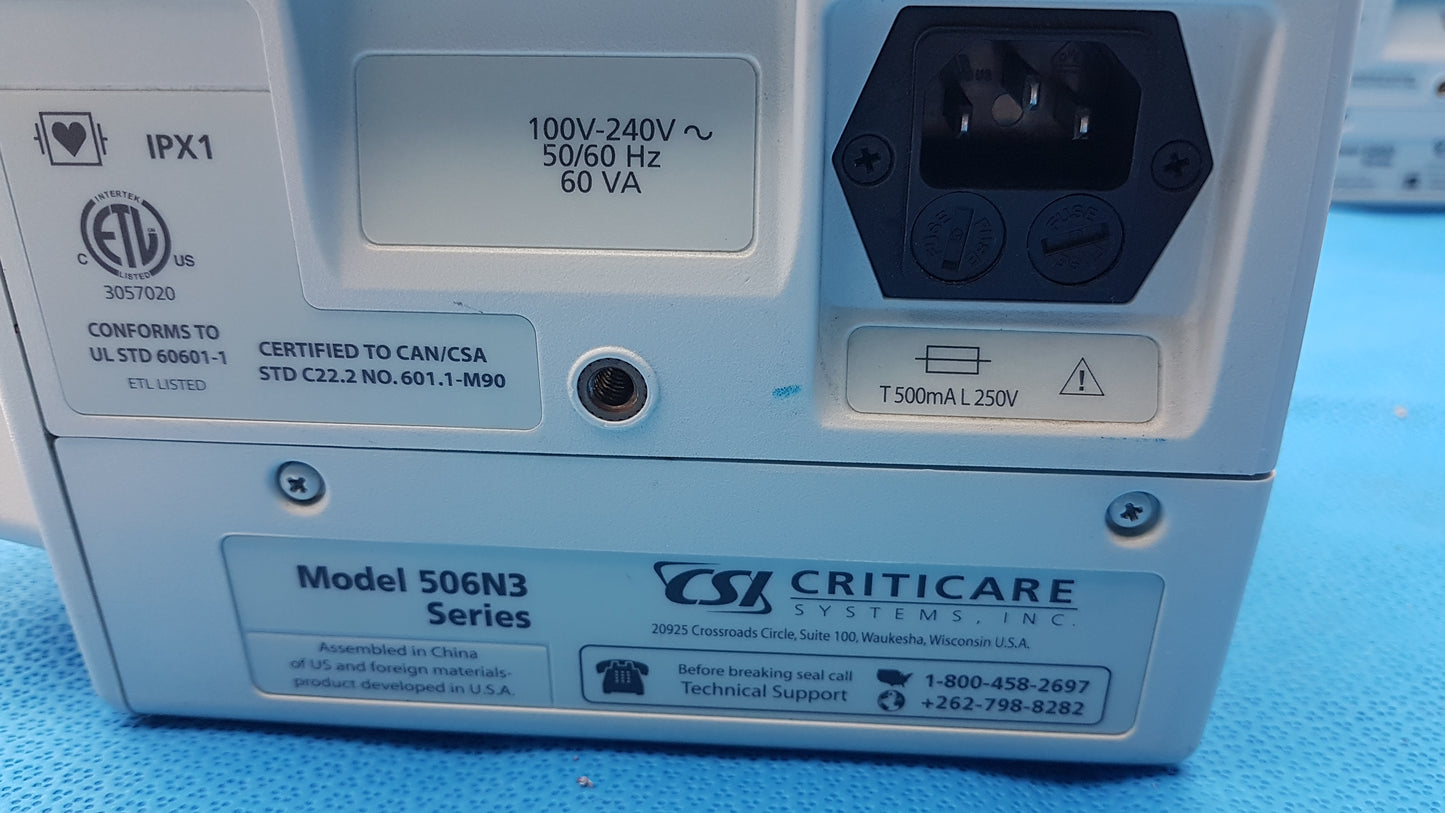 Lot of 6 CSI Criticare 506NT3 Series Patient Monitors