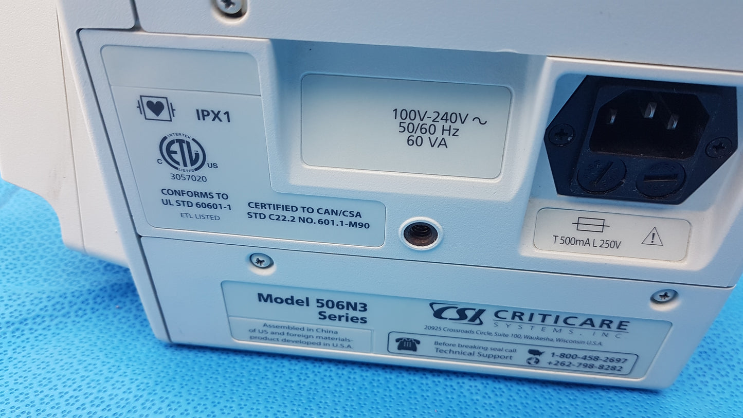 Lot of 6 CSI Criticare 506NT3 Series Patient Monitors