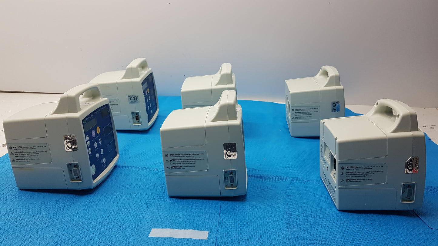 Lot of 6 CSI Criticare 506NT3 Series Patient Monitors