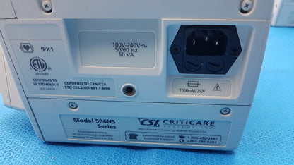 Lot of 6 CSI Criticare 506NT3 Series Patient Monitors