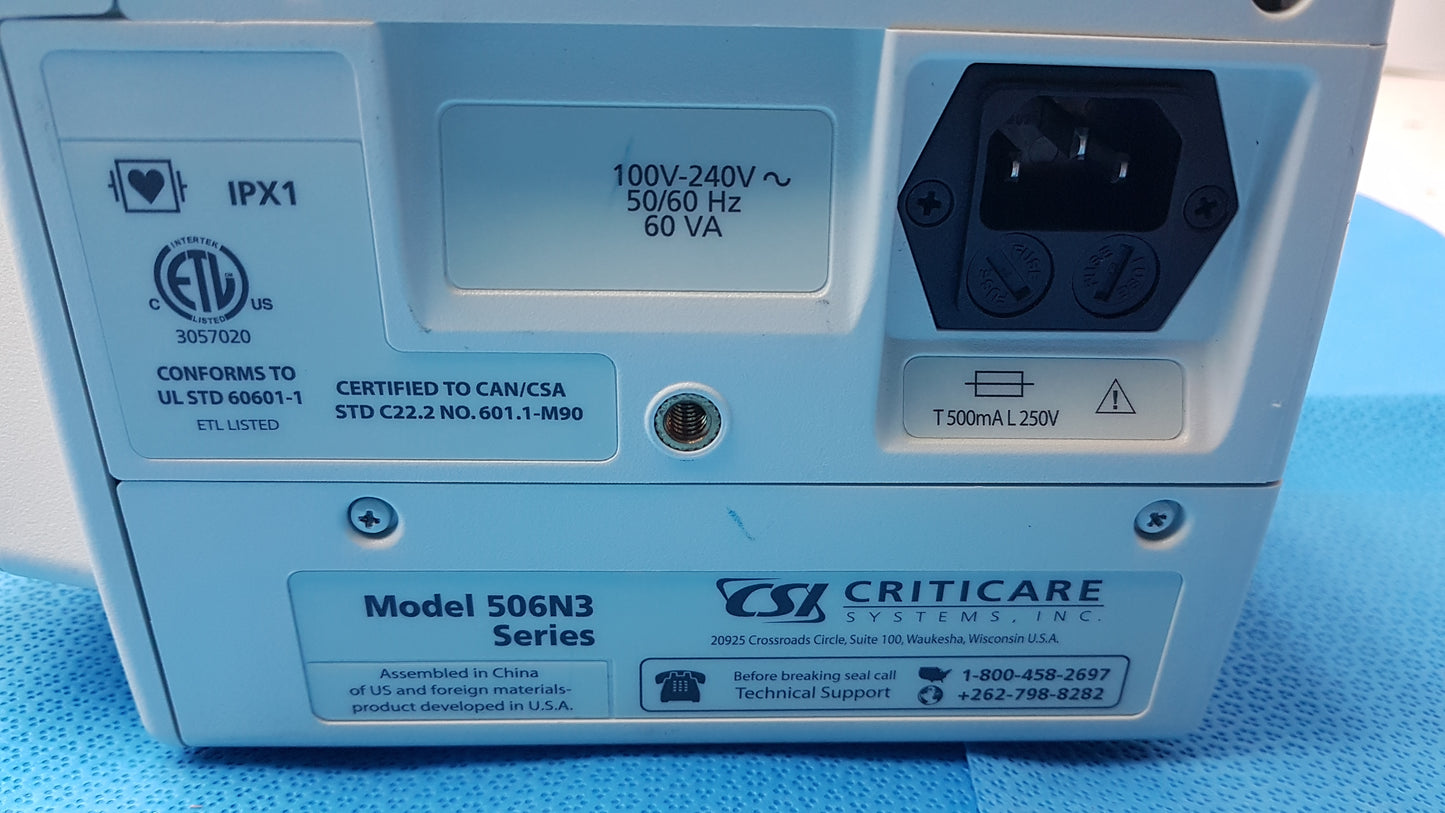 Lot of 6 CSI Criticare 506NT3 Series Patient Monitors