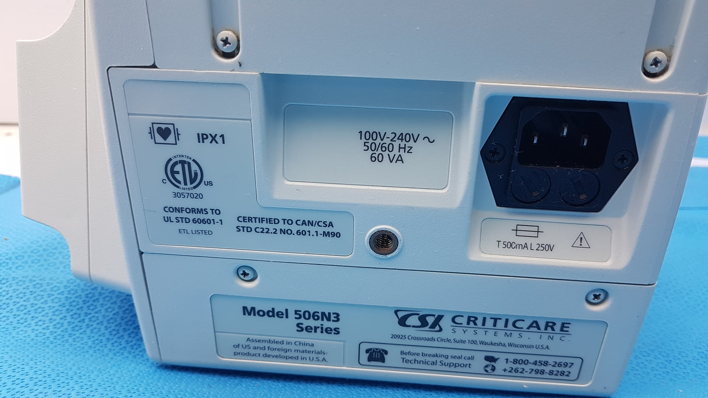 Lot of 6 CSI Criticare 506NT3 Series Patient Monitors