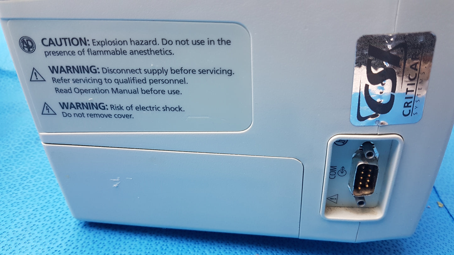 Lot of 6 CSI Criticare 506NT3 Series Patient Monitors