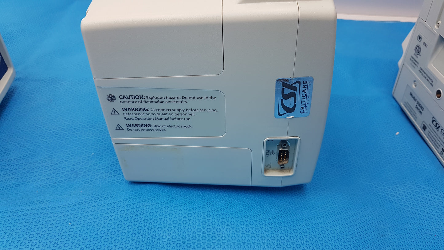 Lot of 6 CSI Criticare 506NT3 Series Patient Monitors