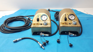 Lot of 2 Medtronic Midas Rex Legend Gold Pneumatic Drill Foot Control Unit