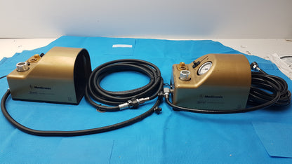 Lot of 2 Medtronic Midas Rex Legend Gold Pneumatic Drill Foot Control Unit