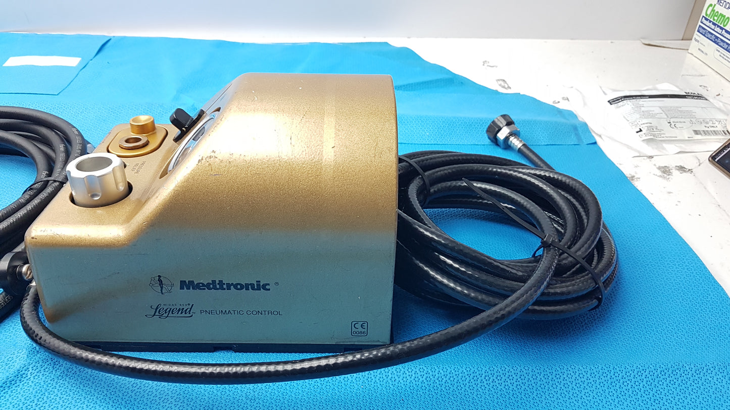 Lot of 2 Medtronic Midas Rex Legend Gold Pneumatic Drill Foot Control Unit