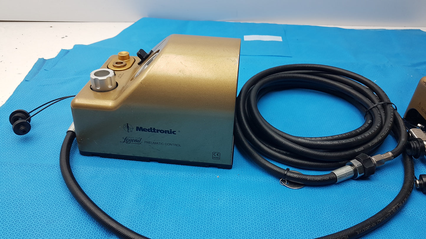 Lot of 2 Medtronic Midas Rex Legend Gold Pneumatic Drill Foot Control Unit