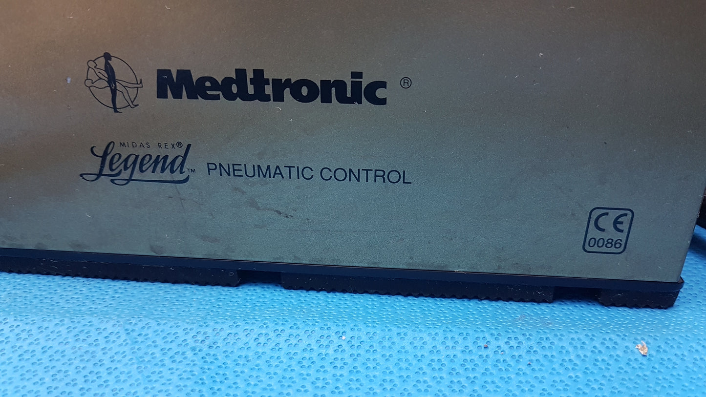 Lot of 2 Medtronic Midas Rex Legend Gold Pneumatic Drill Foot Control Unit