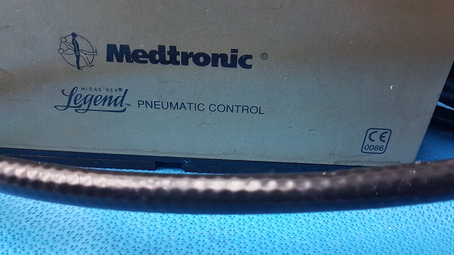 Lot of 2 Medtronic Midas Rex Legend Gold Pneumatic Drill Foot Control Unit