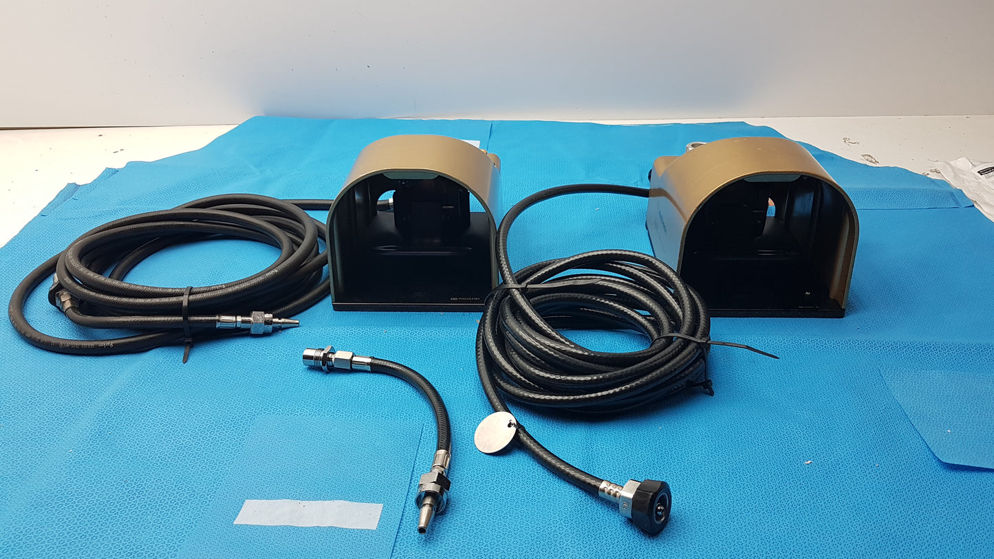 Lot of 2 Medtronic Midas Rex Legend Gold Pneumatic Drill Foot Control Unit