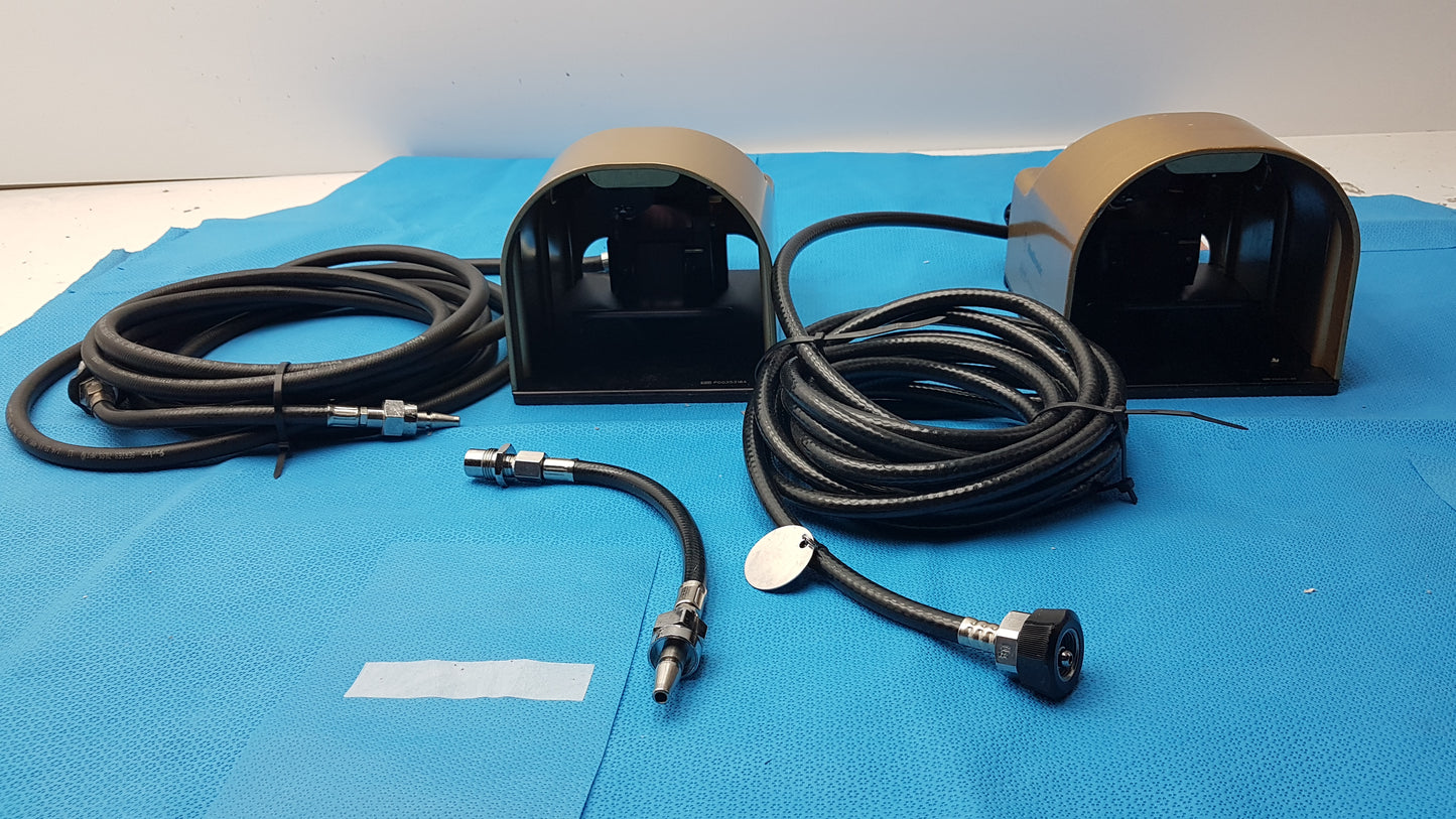 Lot of 2 Medtronic Midas Rex Legend Gold Pneumatic Drill Foot Control Unit