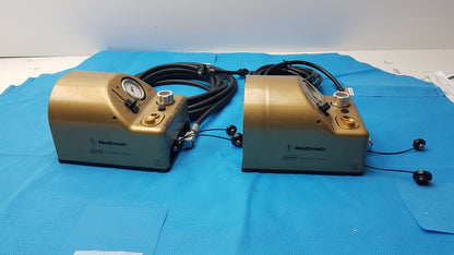 Lot of 2 Medtronic Midas Rex Legend Gold Pneumatic Drill Foot Control Unit