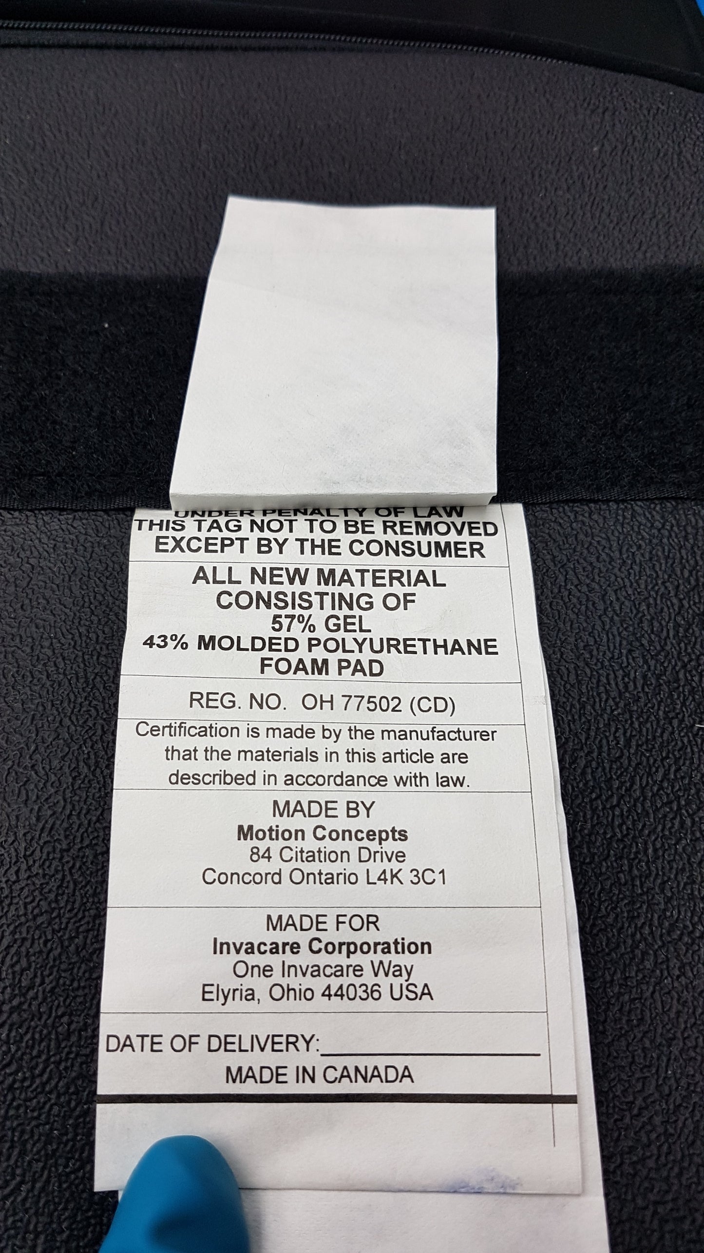 Lot of 2 Invacare Matrx Libra Wheelchair Seat Cushions