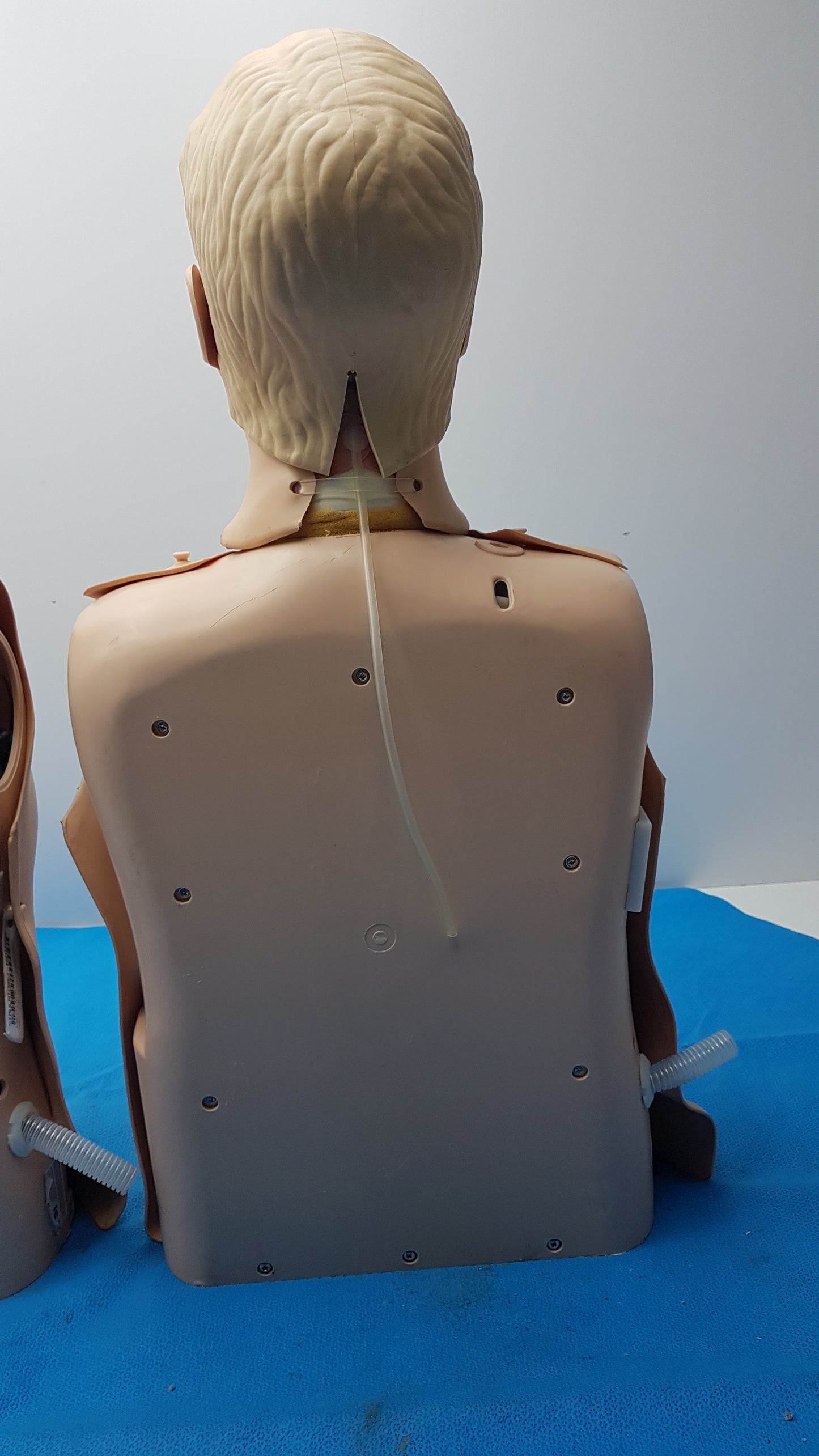 Lot of 2 Adult CPR Training Manikin Full Torso QCPR Electronic Dummy