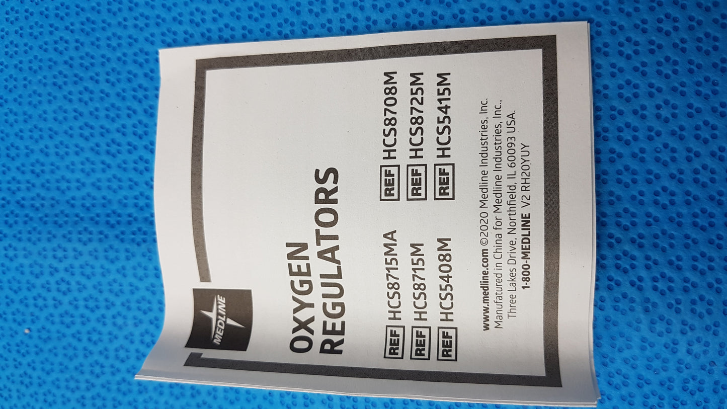 Medline HCS5408M Mini Oxygen Regulator Connection Brass Sleeve