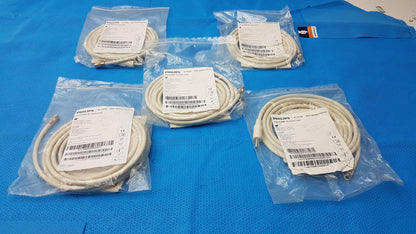 Lot of 5 Philips M1599B Adult NIBP Air Hoses 3.0m Ref 989803104341
