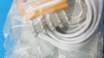 Lot of 10 Renu Medical AMC 5 Lead DIN to Pinch Telemetry Leadset Ref RM-LW-329DS50/5AT