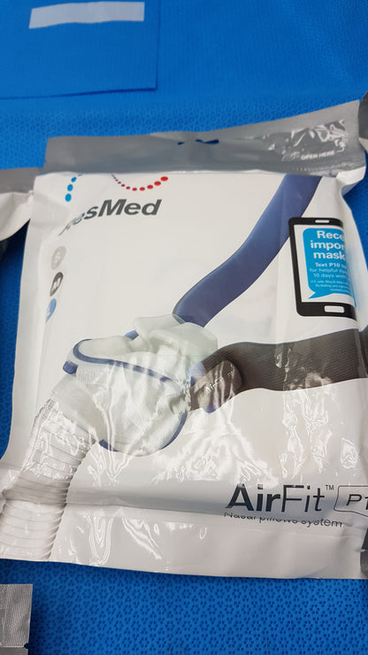 Lot of 5 ResMed AirFit P10 Nasal Pillow CPAP Masks Ref 62900