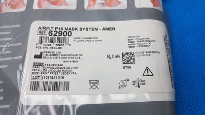 Lot of 5 ResMed AirFit P10 Nasal Pillow CPAP Masks Ref 62900