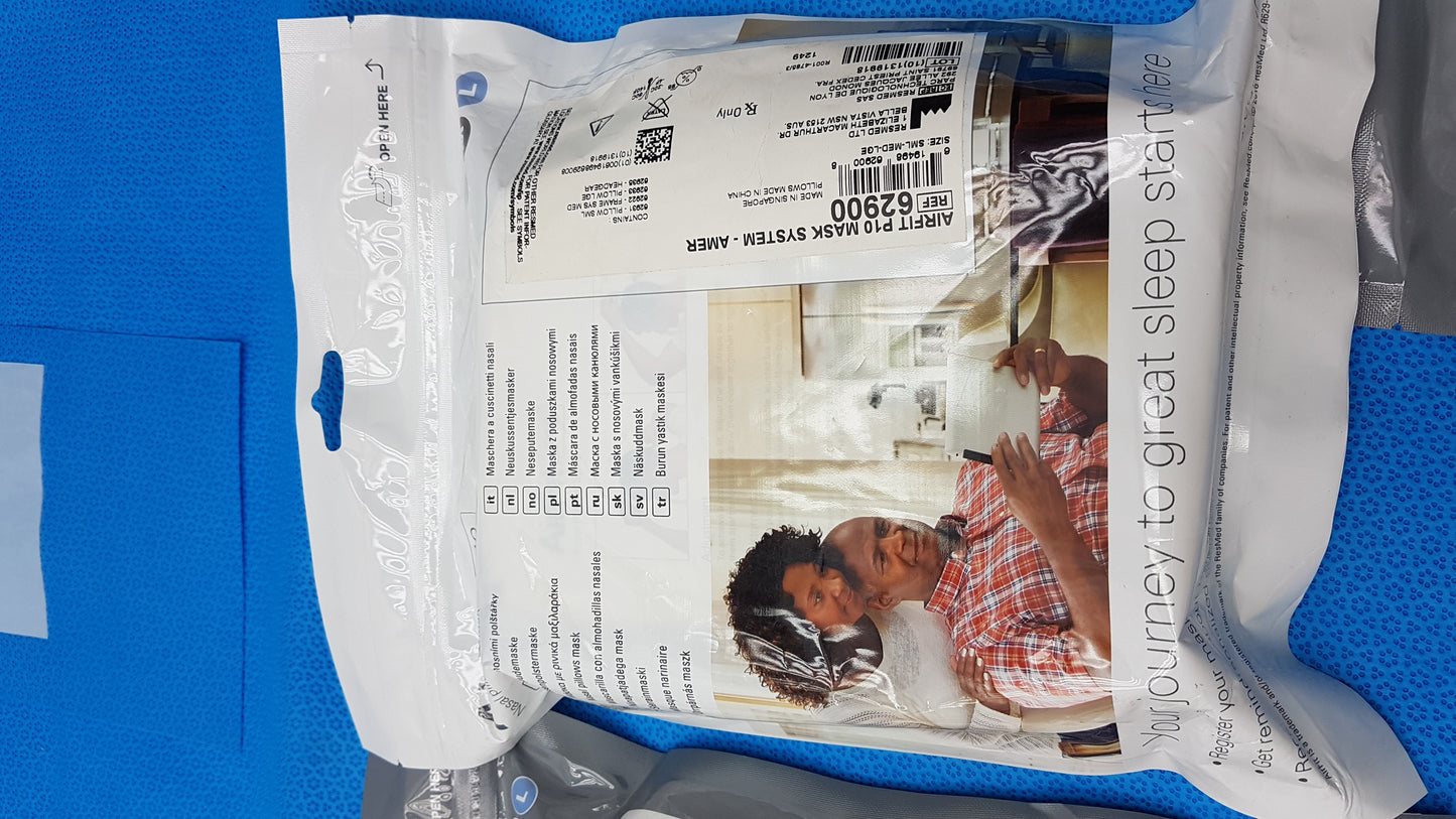 Lot of 5 ResMed AirFit P10 Nasal Pillow CPAP Masks Ref 62900