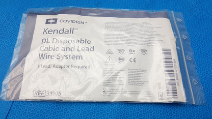 Lot of 56 - Covidien Kendall DL Disposable Cable and Lead Wire System Ref 33105