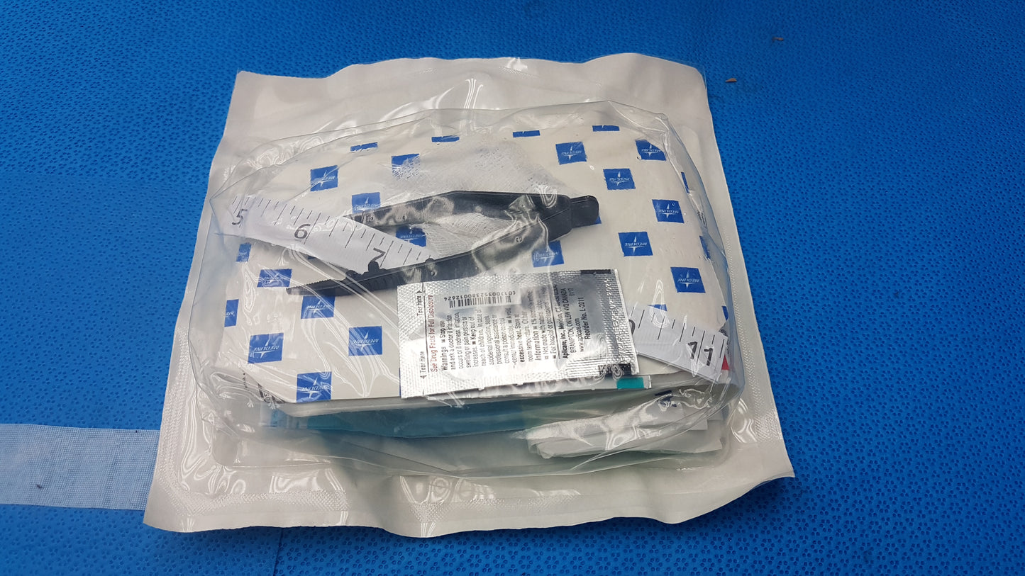 Lot of 41 - Medline DYND75225 Central Line Dressing Tray Kit With ChloraPrep