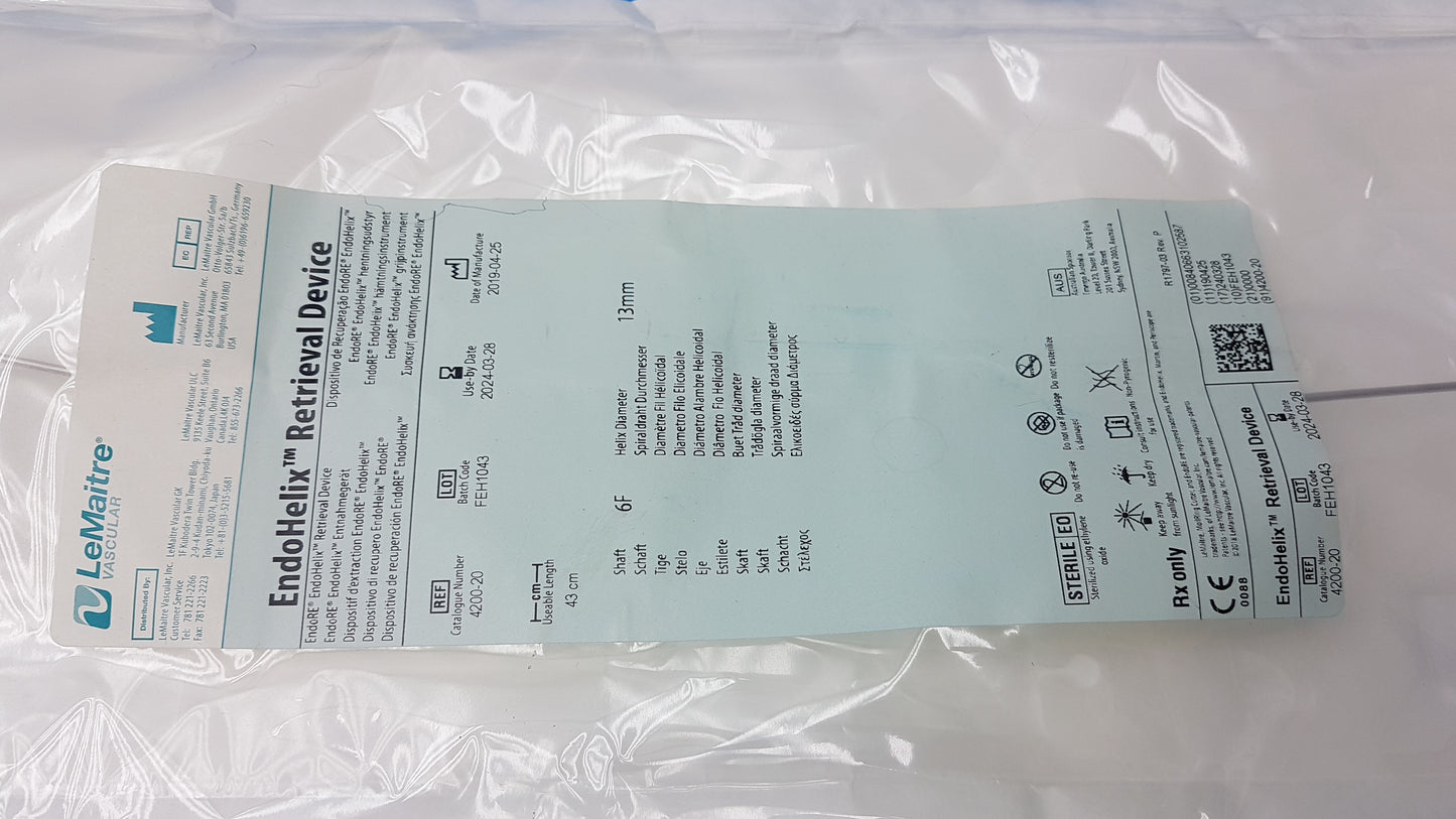 Lot of 3 LeMaitre Vascular Instruments Martin Dissector 4200-10 MollRing Cutter 4200-45 EndoHelix