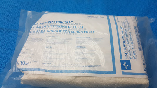 Medline DYND11519 16Fr 10ml 100% Silicone Catheter And Drainage Bag