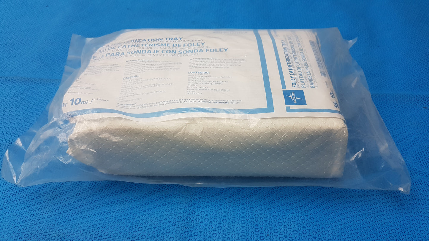 Medline DYND11519 16Fr 10ml 100% Silicone Catheter And Drainage Bag