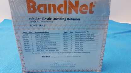 Derma Sciences BandNet Tubular Elastic Dressing Retainer BA2502