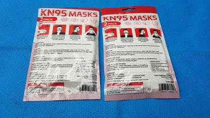 Lot of 2 Dasheng KN95 Face Masks Disposable Protective Safety Mask