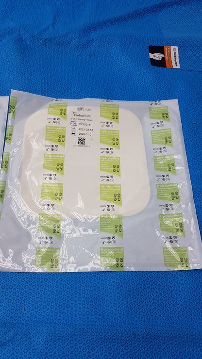 Lot of 3 Cardinal HC66 Hydrocolloid Wound Dressings 6"x6"