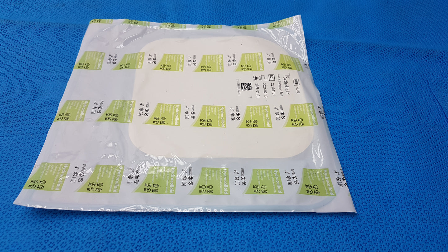 Lot of 3 Cardinal HC66 Hydrocolloid Wound Dressings 6"x6"