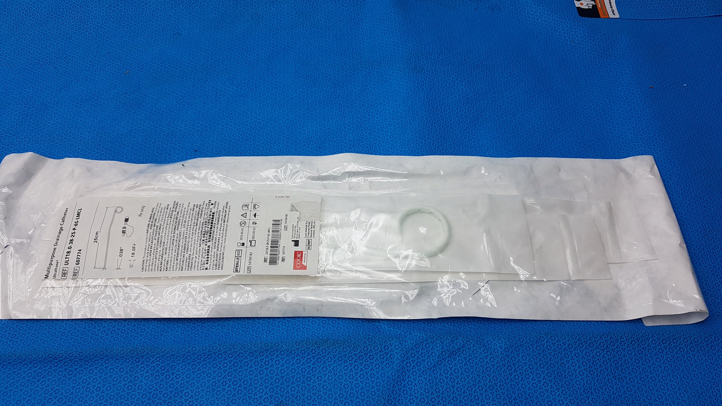 Cook Medical Multipurpose Ultrathane Drainage Catheter 18Fr 25cm Ref G07774