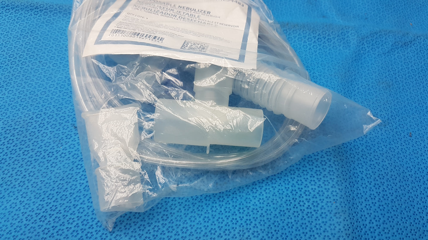 Medline HCS4483 Disposable Nebulizer Kit With Tee Tubing Mouthpiece & Reservoir