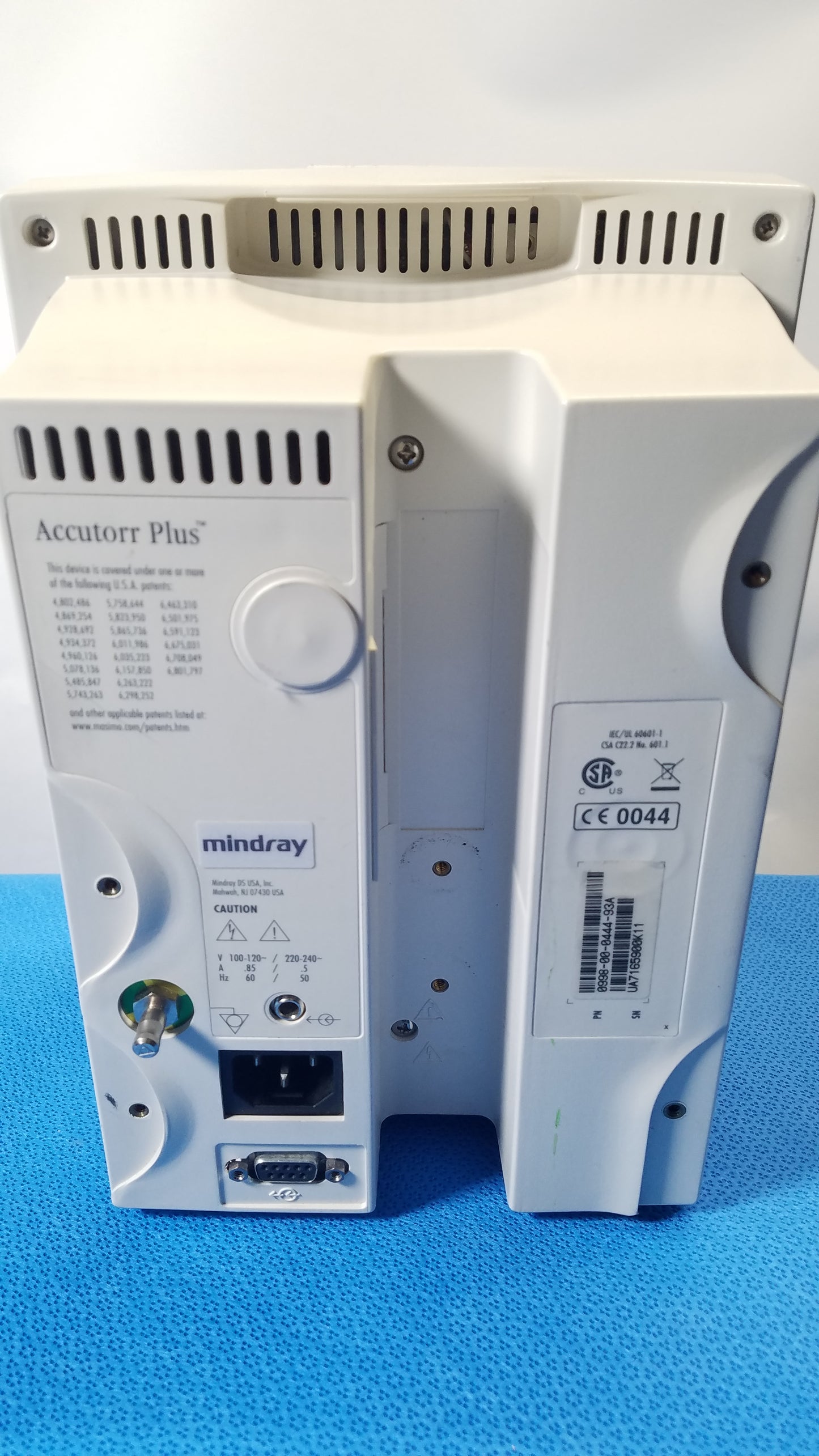 Mindray Datascope Accutorr Plus Vital Signs Monitor 0998-00-0444-93A