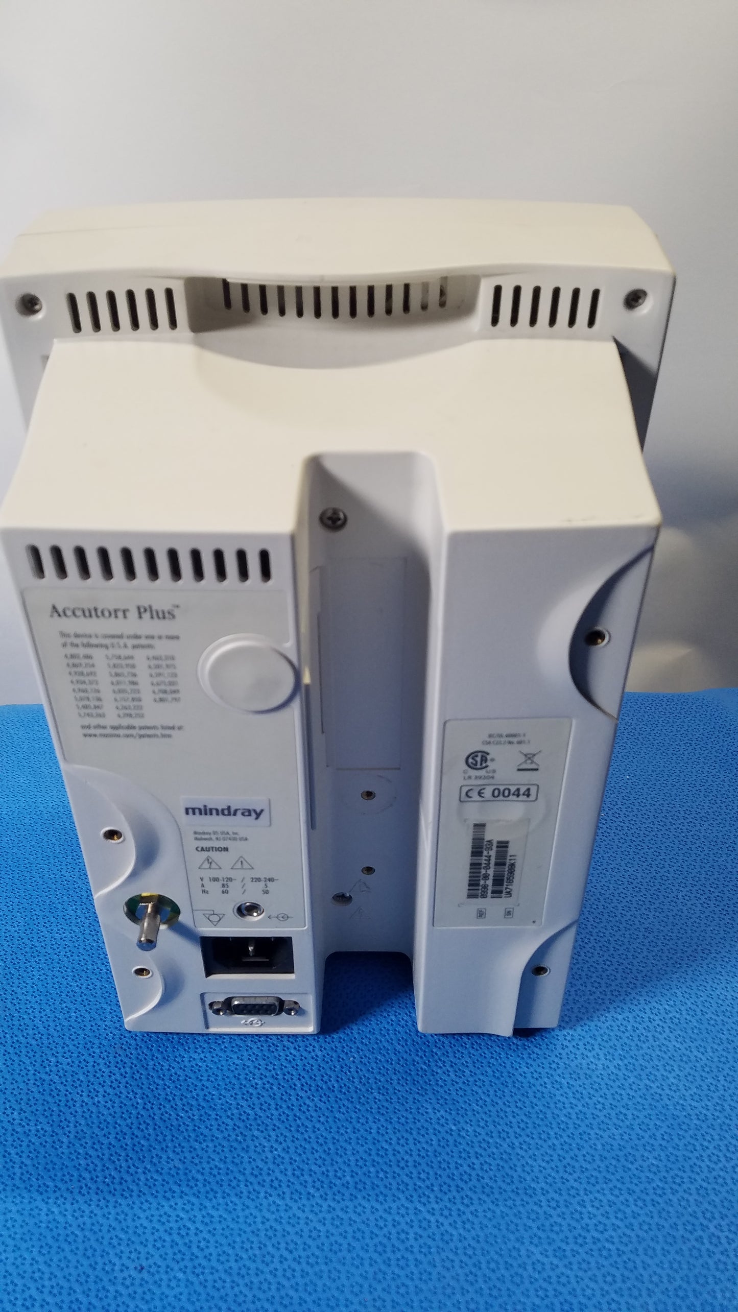 Mindray Datascope Accutorr Plus Vital Signs Monitor S/N UA7165908K11
