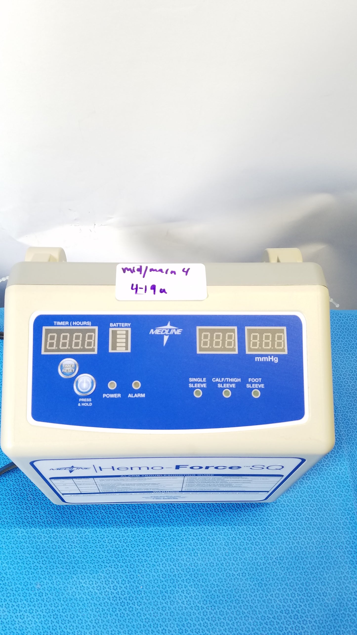Hemo Force SQ Sequential DVT Pump Model No: MDS600SQ