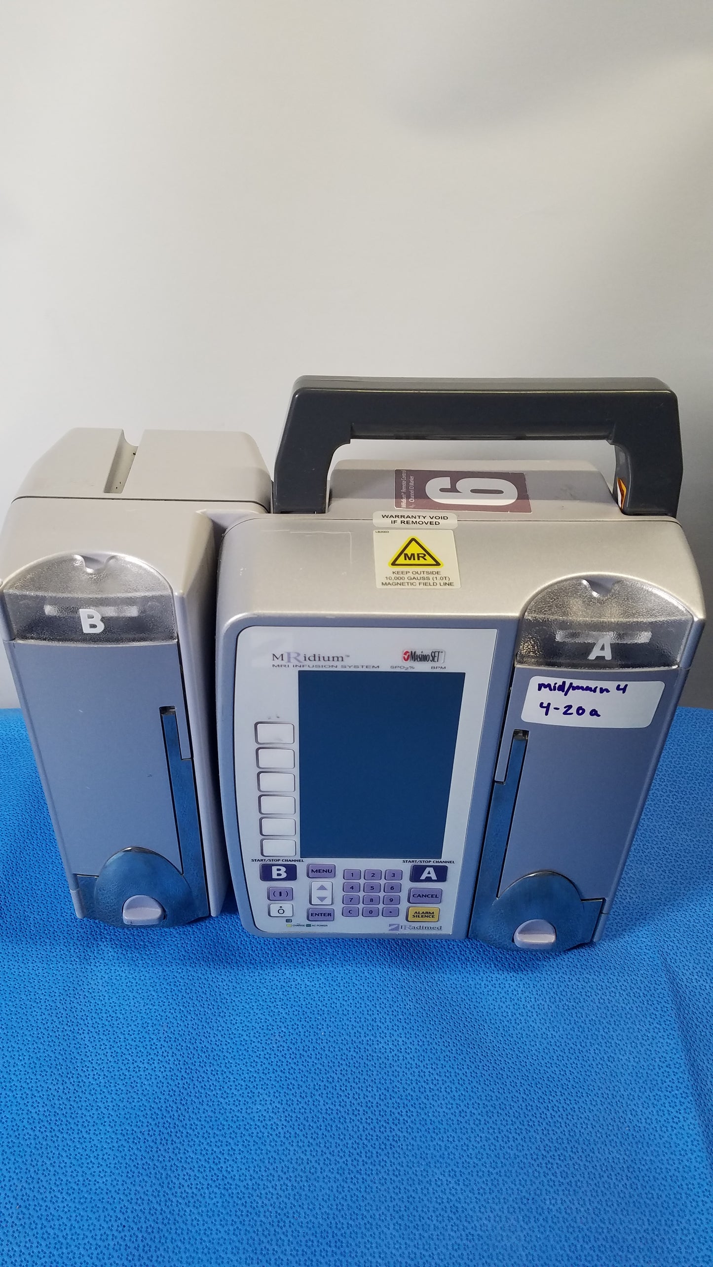IRadimed MRidium 3860+ MRI Infusion Pump System With A and B Channels