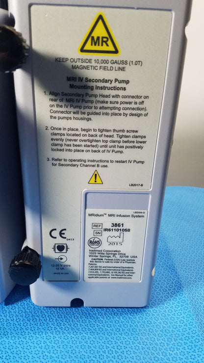 IRadimed MRidium 3860+ MRI Infusion Pump System With A and B Channels