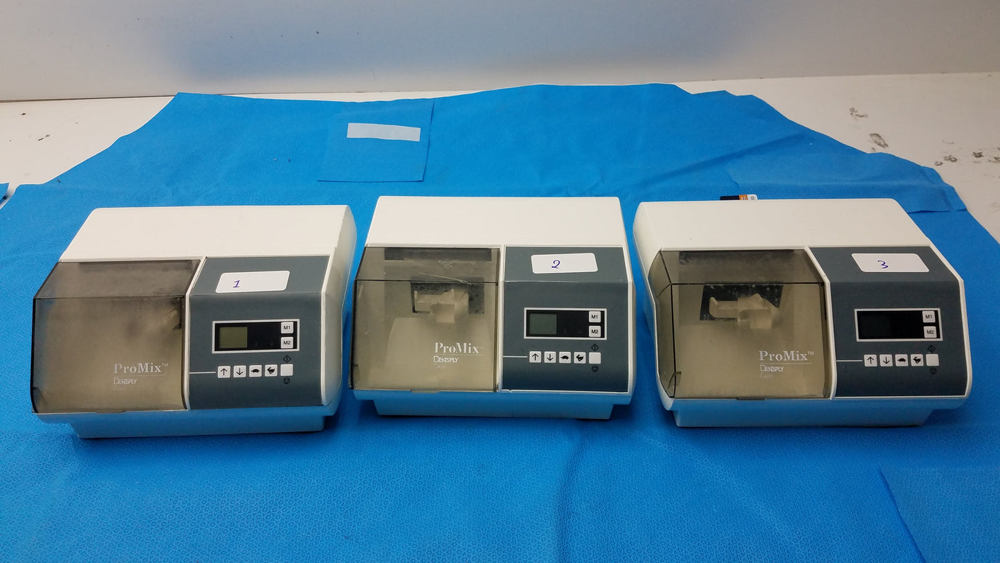 Lot of 3 Dentsply Caulk ProMix Dental Amalgamator Mixing System