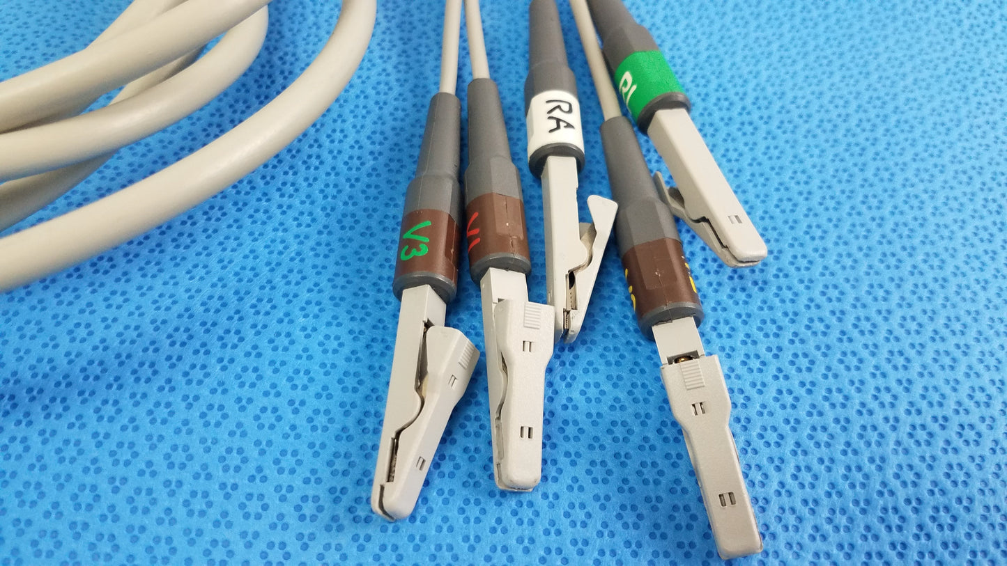 GE Medical Systems Multi-Link 10 Lead ECG Patient Cable & Leadwires