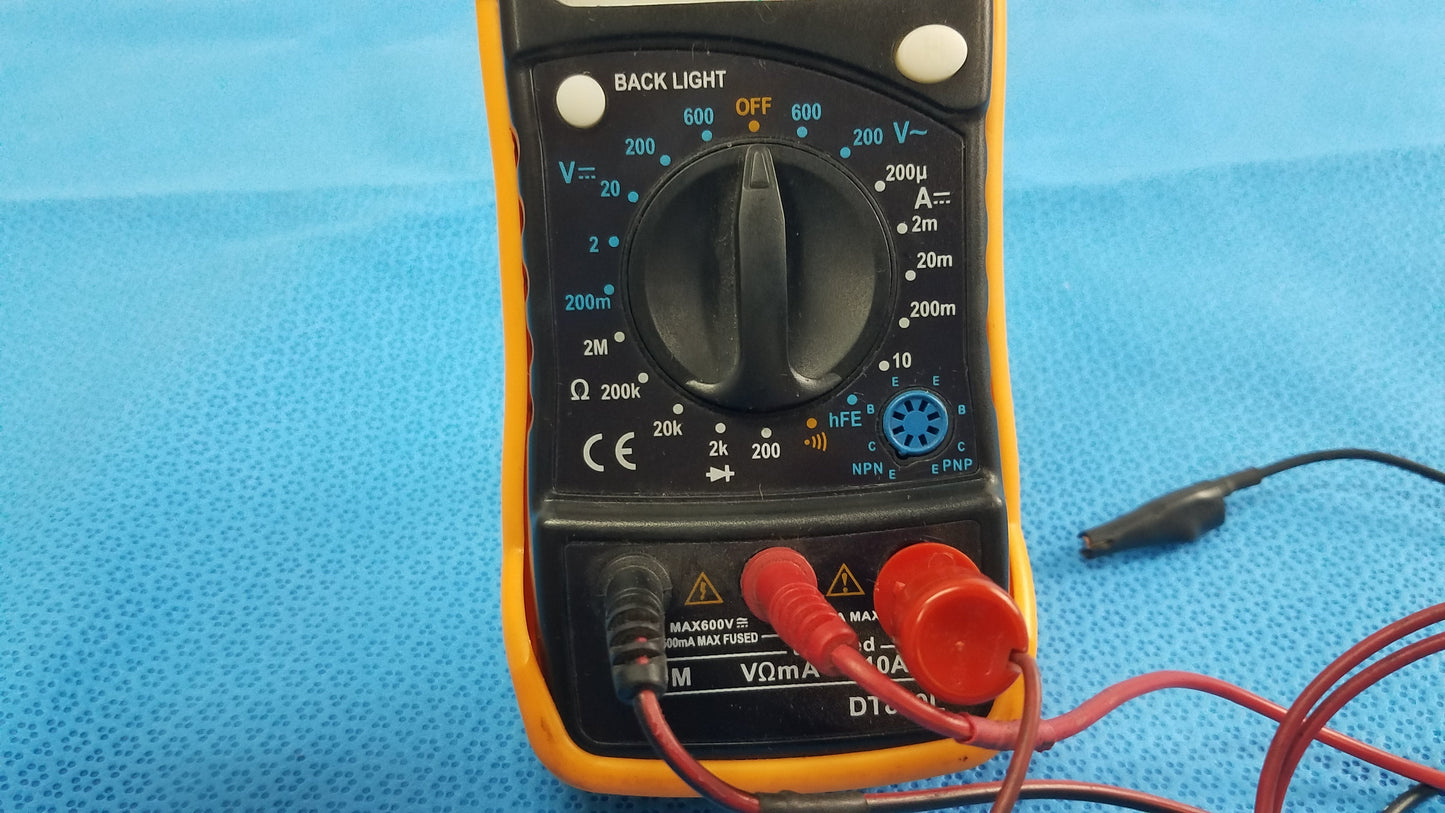 DT850L Digital Multimeter Electrical Tester With Leads