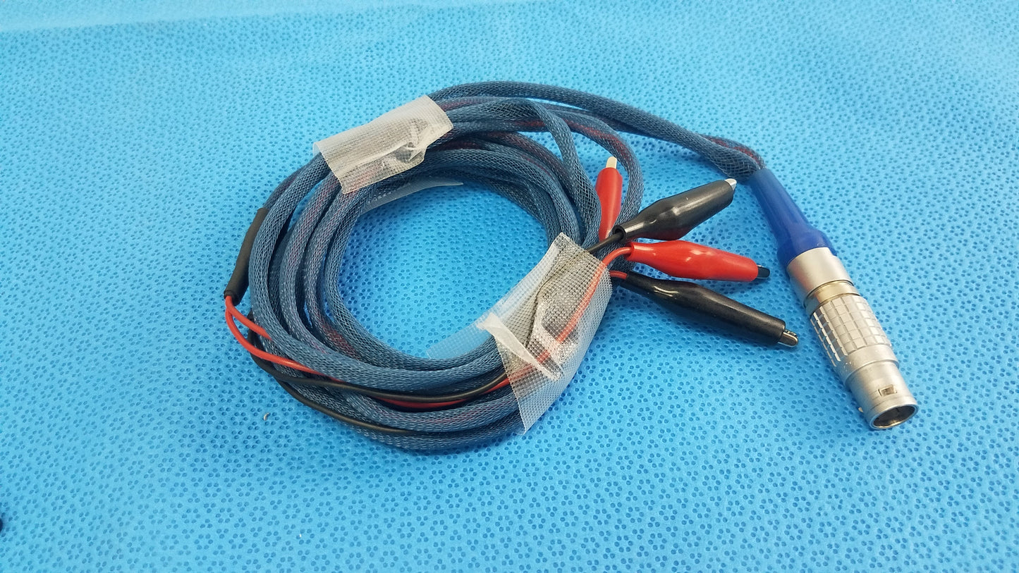 4-Wire Biomedical Patient Lead Diagnostic Interface Cable Lemo Alligator Clips