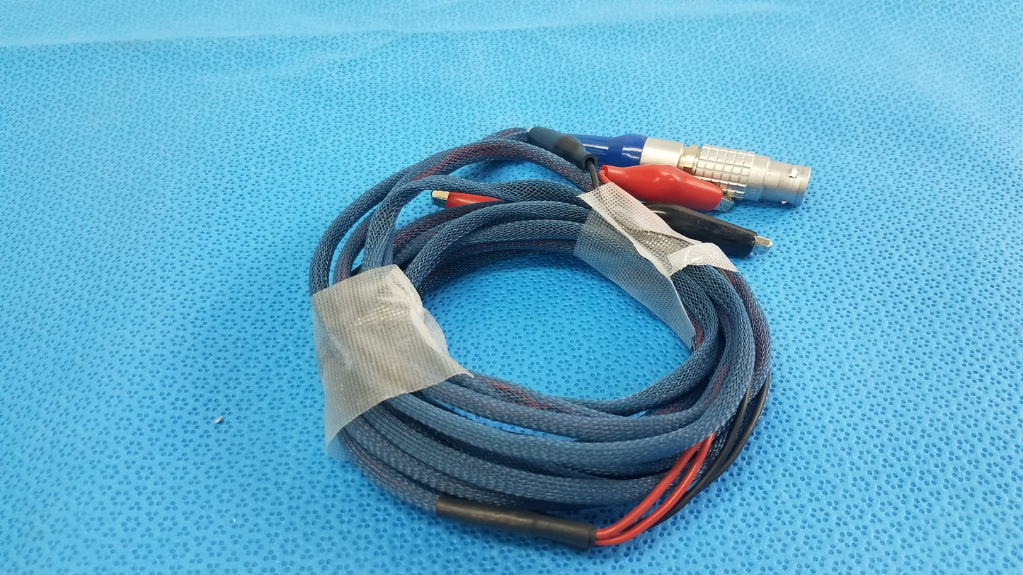 4-Wire Biomedical Patient Lead Diagnostic Interface Cable Lemo Alligator Clips